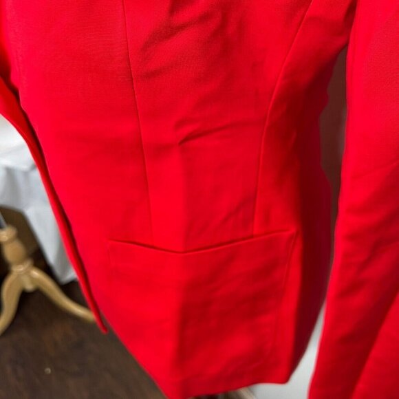 J.Crew $268 Womens Petite Helena blazer in city twill Red Size P2 BX783 - Picture 6 of 12